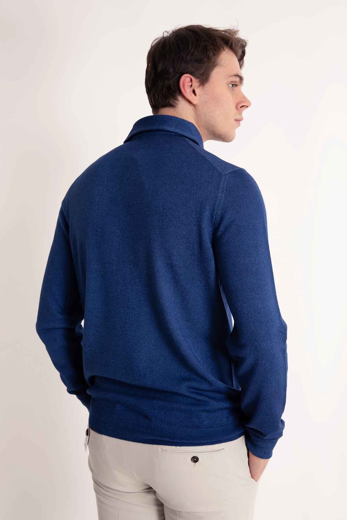 Gran Sasso Düğmeli Yaka Triko-Libas Trendy Fashion Store