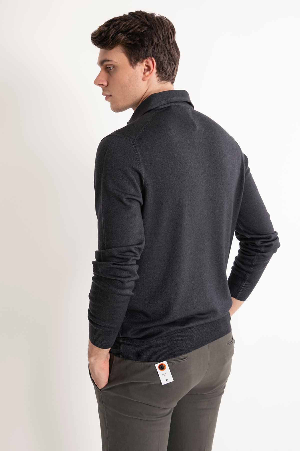 Gran Sasso Düğmeli Yaka Triko-Libas Trendy Fashion Store