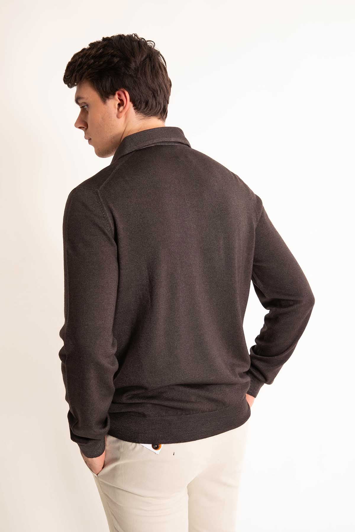 Gran Sasso Düğmeli Yaka Triko-Libas Trendy Fashion Store