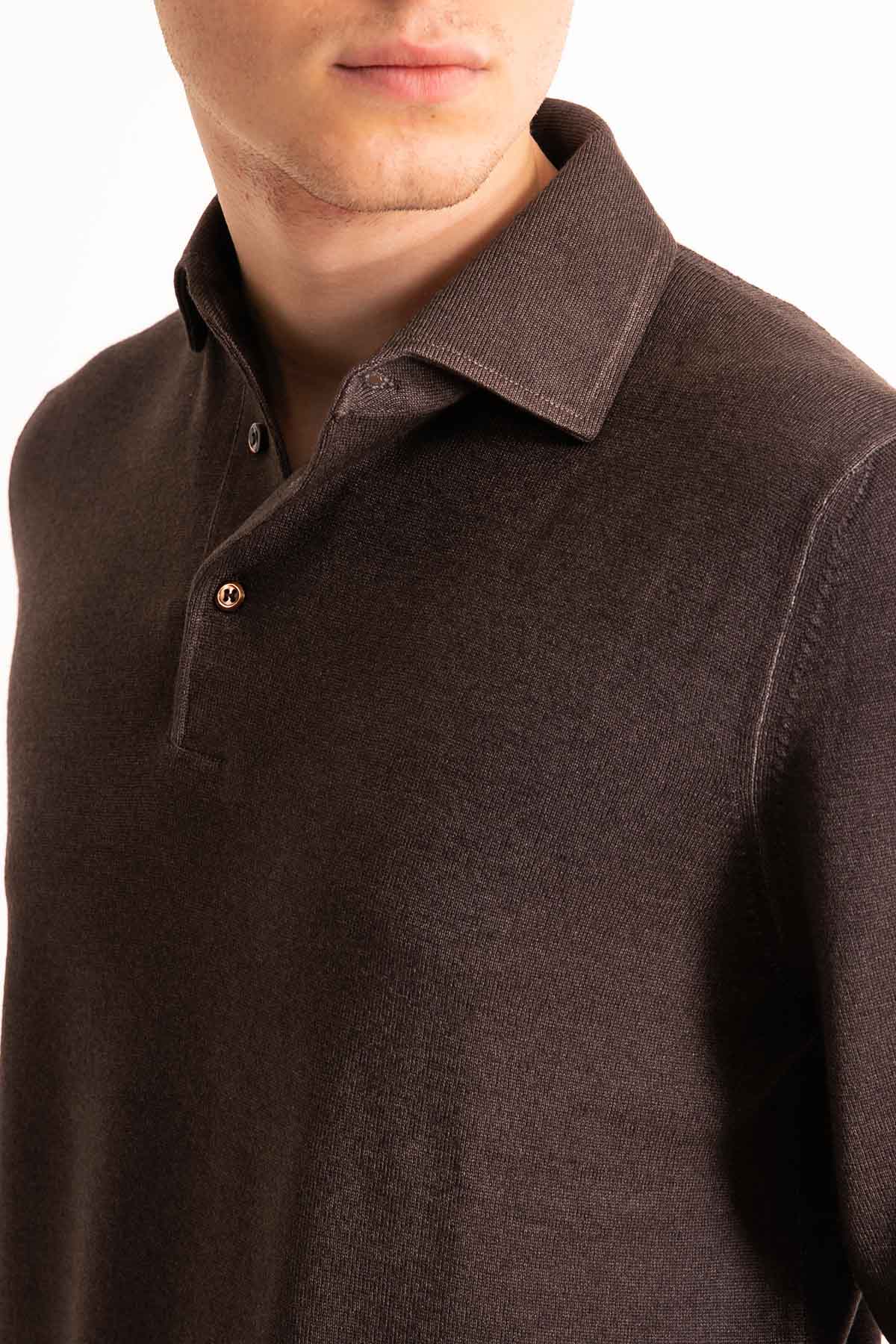 Gran Sasso Düğmeli Yaka Triko-Libas Trendy Fashion Store