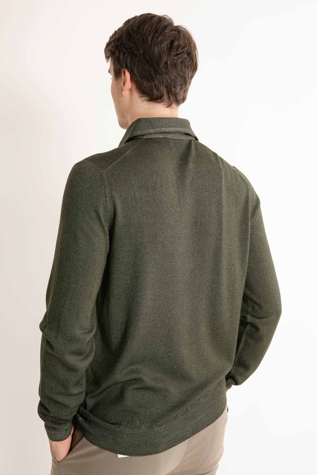 Gran Sasso Düğmeli Yaka Triko-Libas Trendy Fashion Store