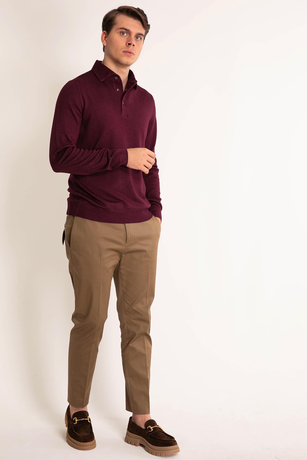 Gran Sasso Düğmeli Yaka Triko-Libas Trendy Fashion Store