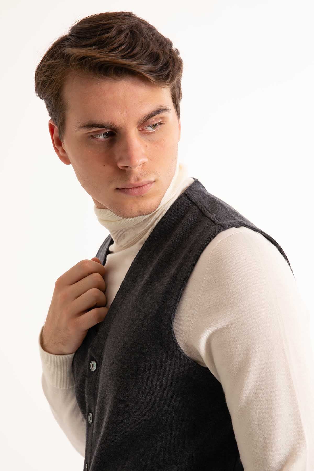 Gran Sasso Triko Yelek-Libas Trendy Fashion Store