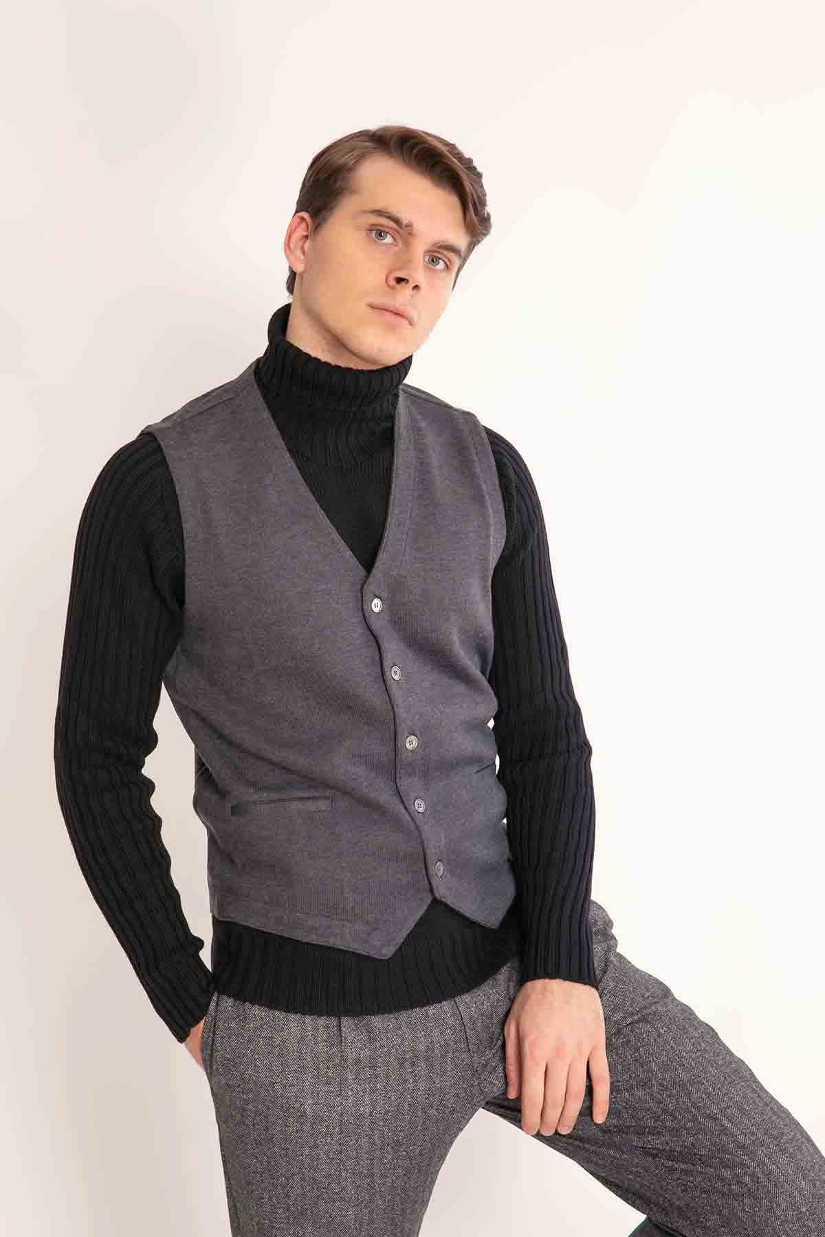 Gran Sasso Triko Yelek-Libas Trendy Fashion Store