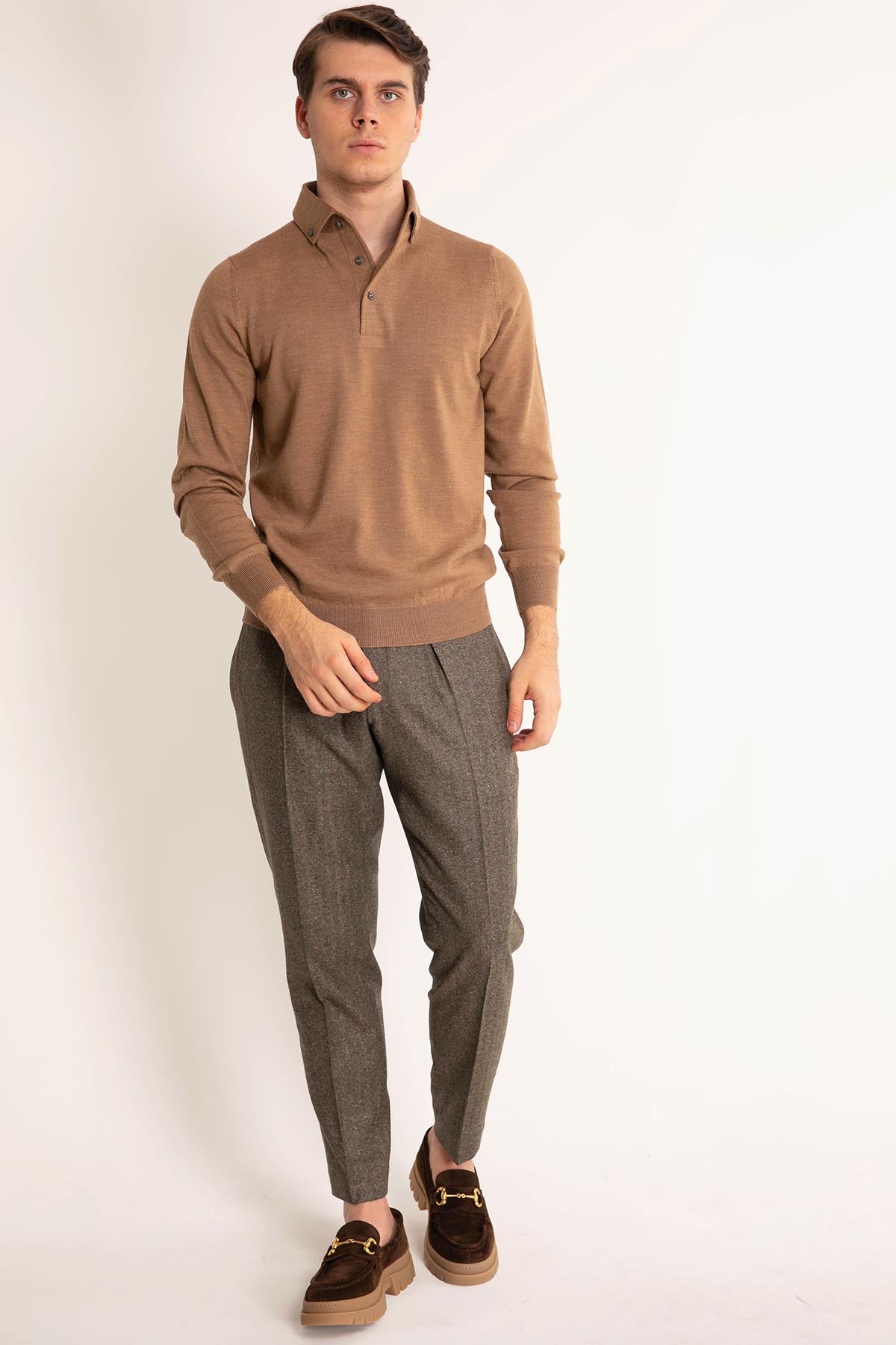 Gran Sasso Düğmeli Yaka Triko-Libas Trendy Fashion Store