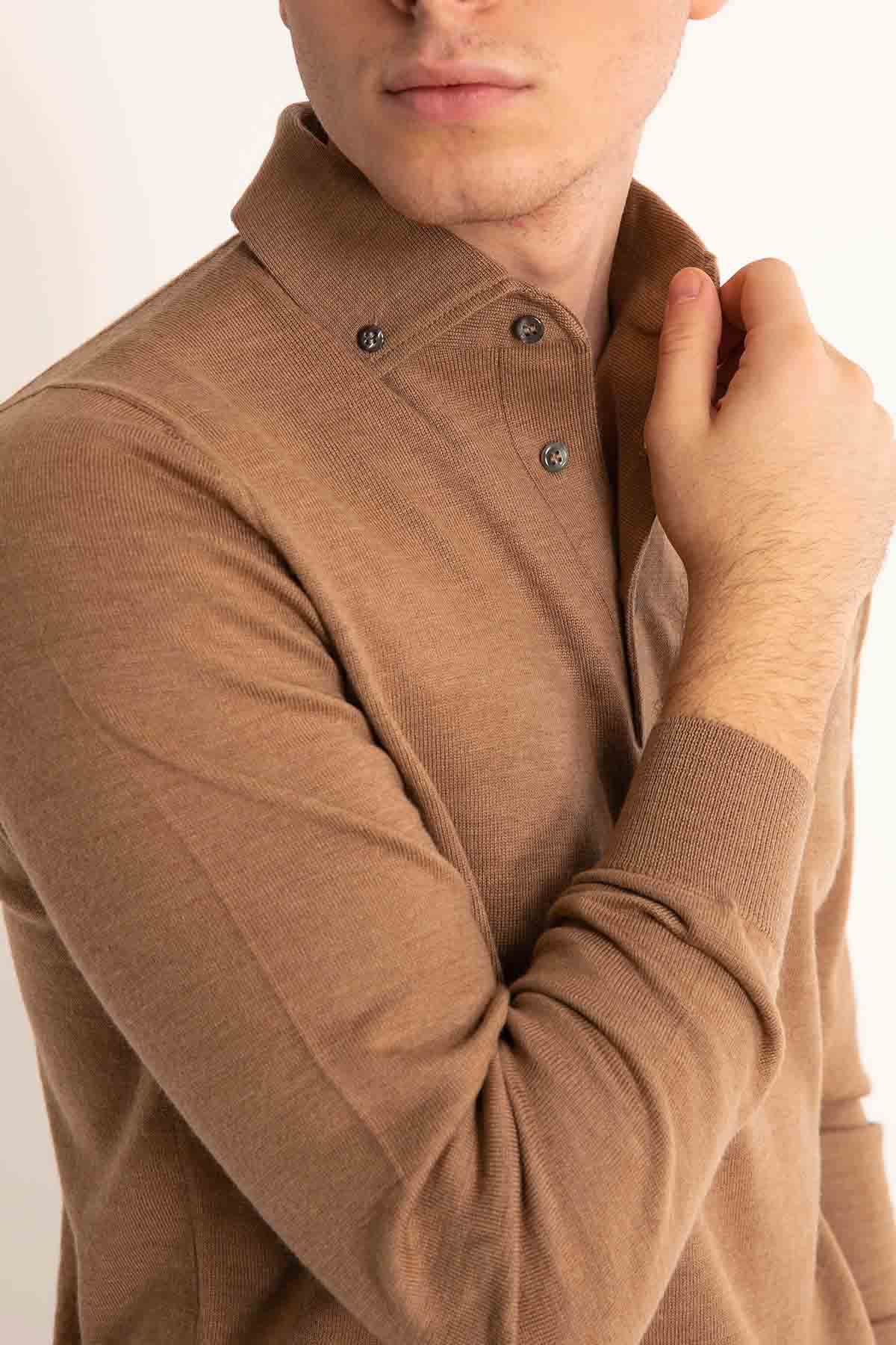 Gran Sasso Düğmeli Yaka Triko-Libas Trendy Fashion Store