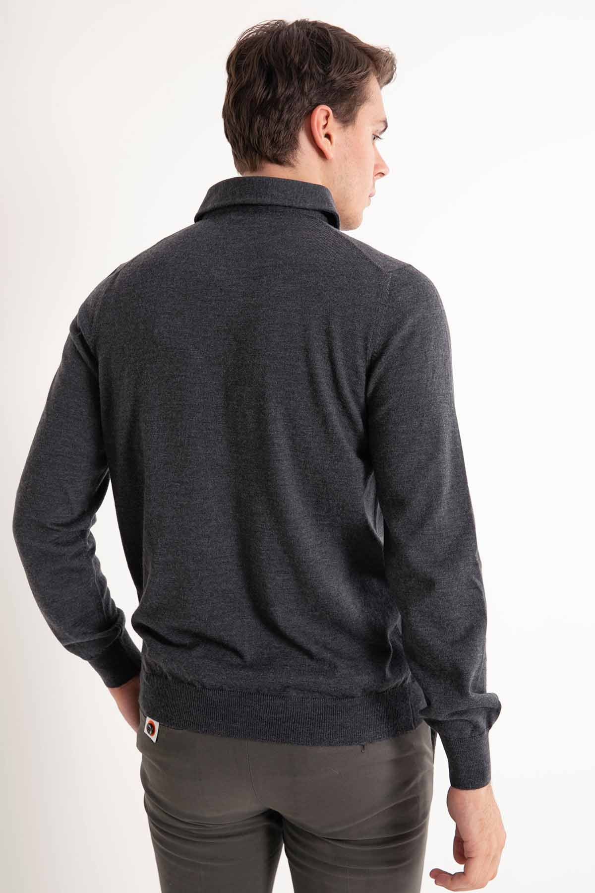 Gran Sasso Düğmeli Yaka Triko-Libas Trendy Fashion Store