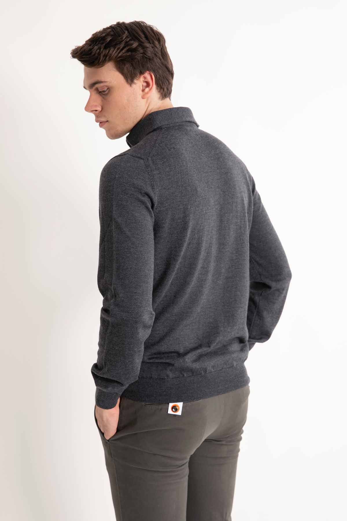 Gran Sasso Düğmeli Yaka Triko-Libas Trendy Fashion Store