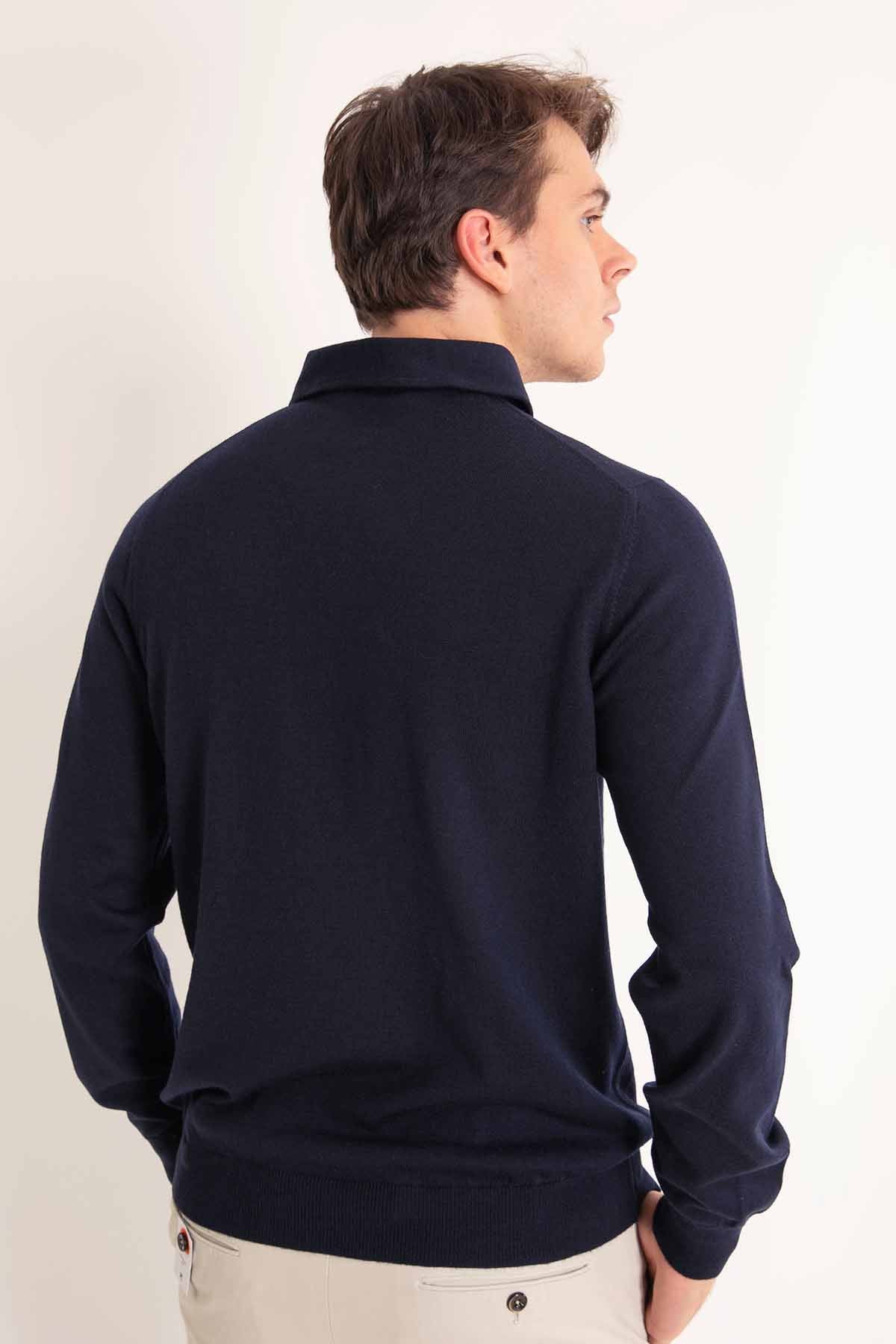 Gran Sasso Düğmeli Yaka Triko-Libas Trendy Fashion Store