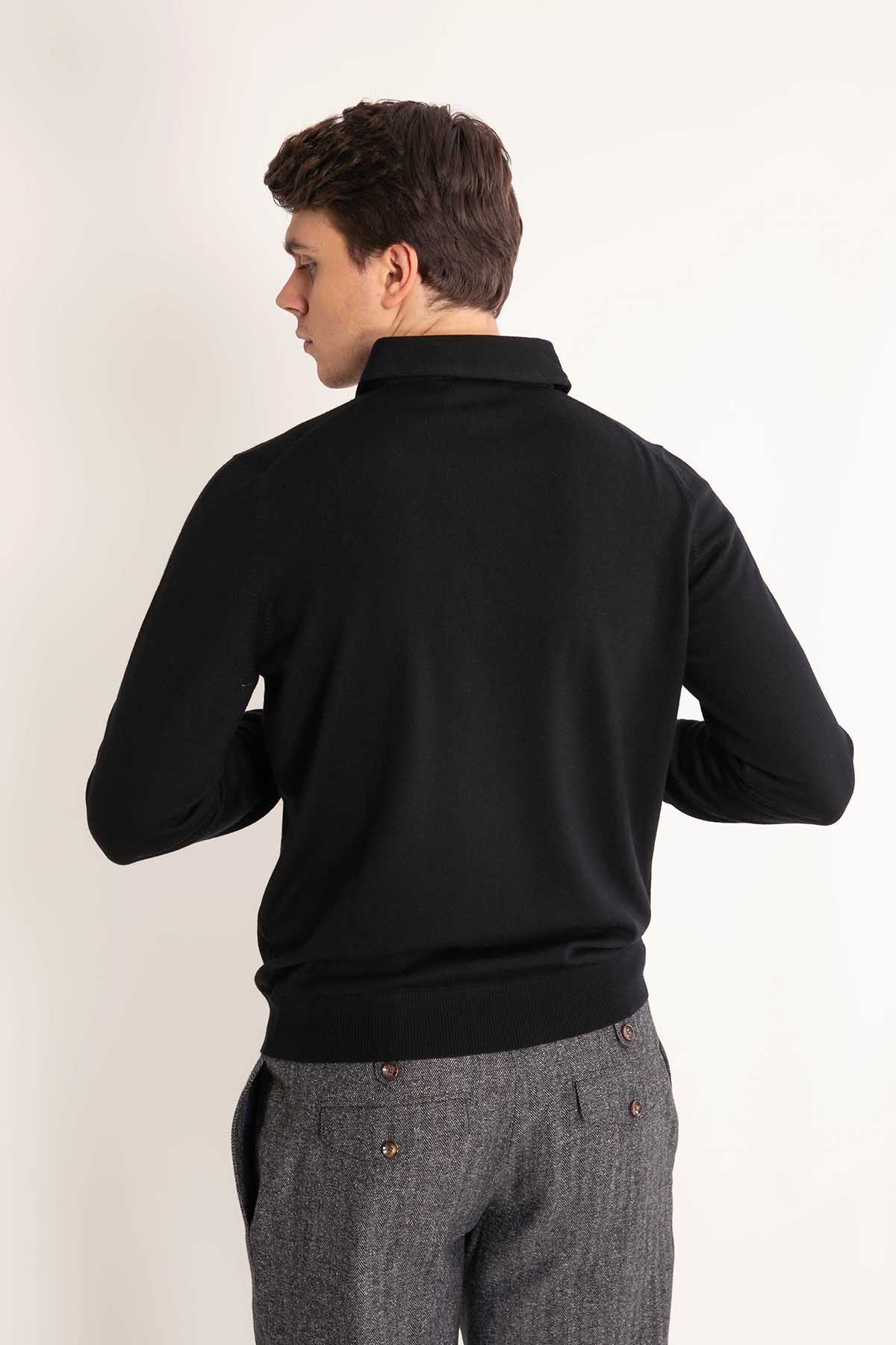 Gran Sasso Düğmeli Yaka Triko-Libas Trendy Fashion Store