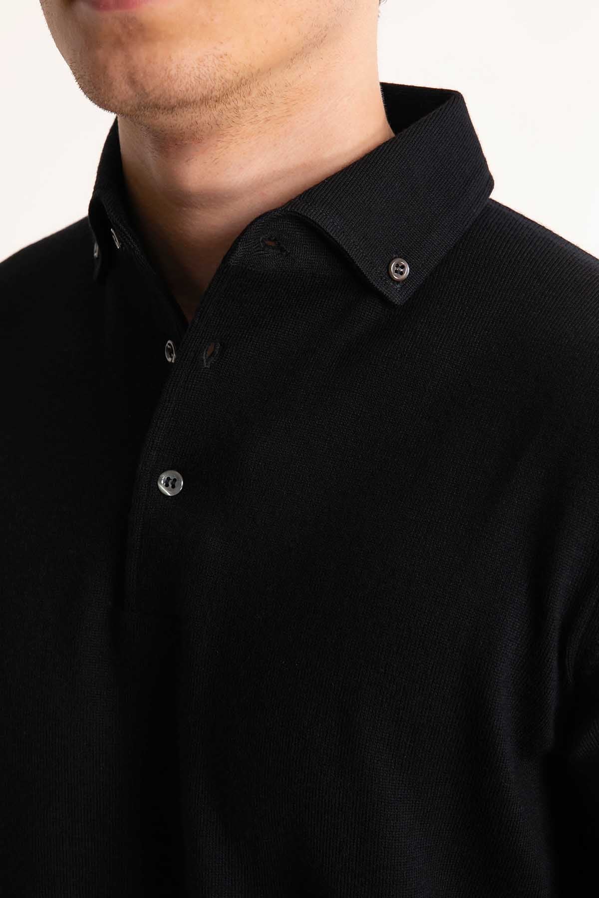 Gran Sasso Düğmeli Yaka Triko-Libas Trendy Fashion Store