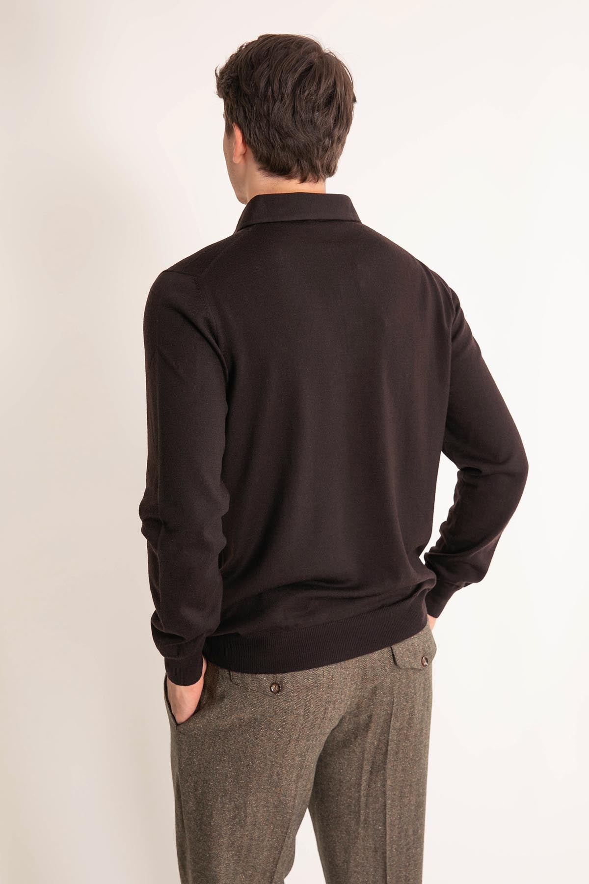 Gran Sasso Düğmeli Yaka Triko-Libas Trendy Fashion Store