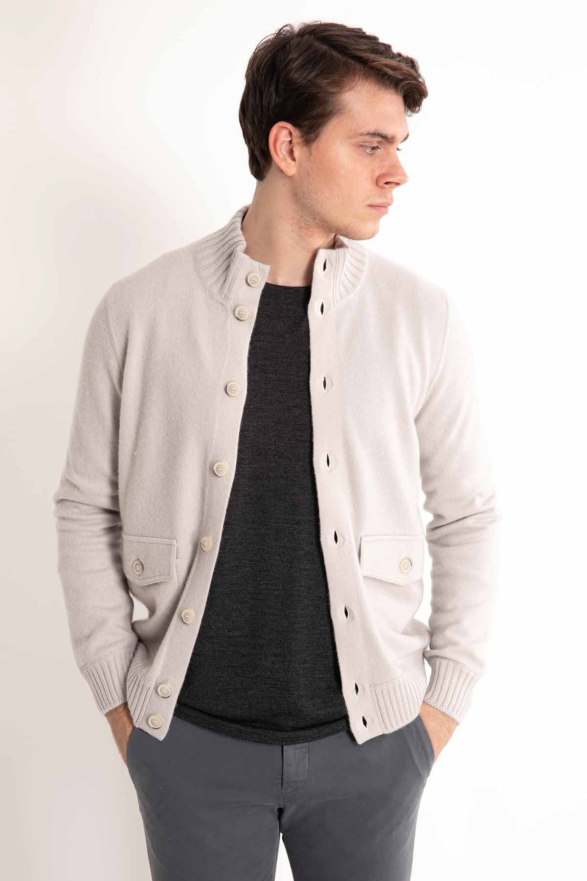 Gran Sasso Düğmeli Kaşmir Ceket-Libas Trendy Fashion Store