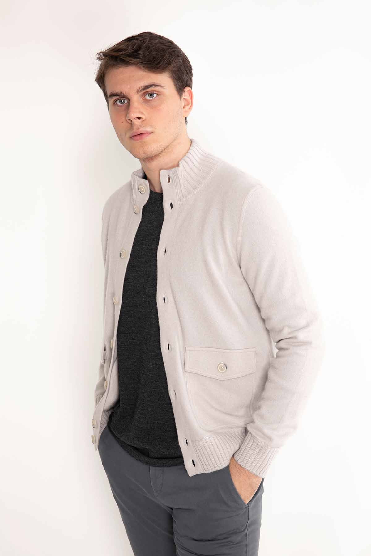 Gran Sasso Düğmeli Kaşmir Ceket-Libas Trendy Fashion Store