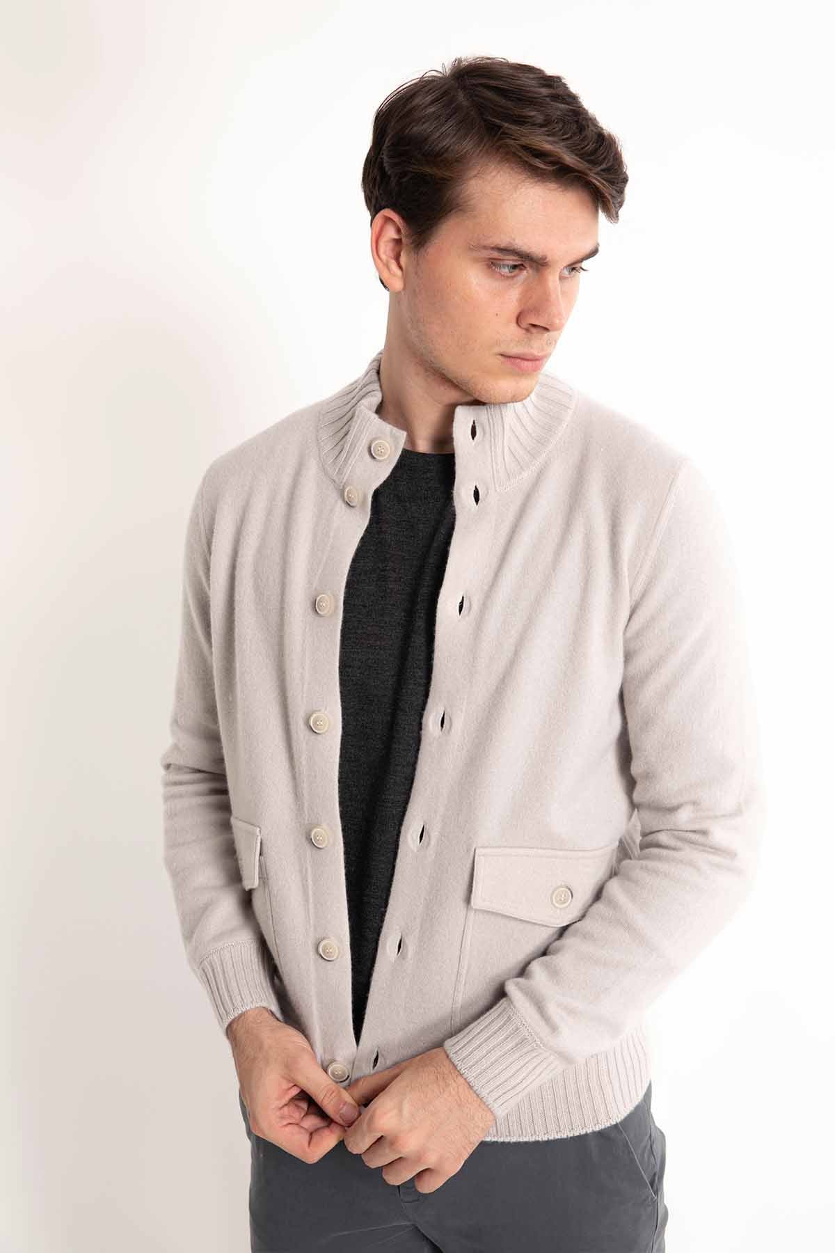 Gran Sasso Düğmeli Kaşmir Ceket-Libas Trendy Fashion Store