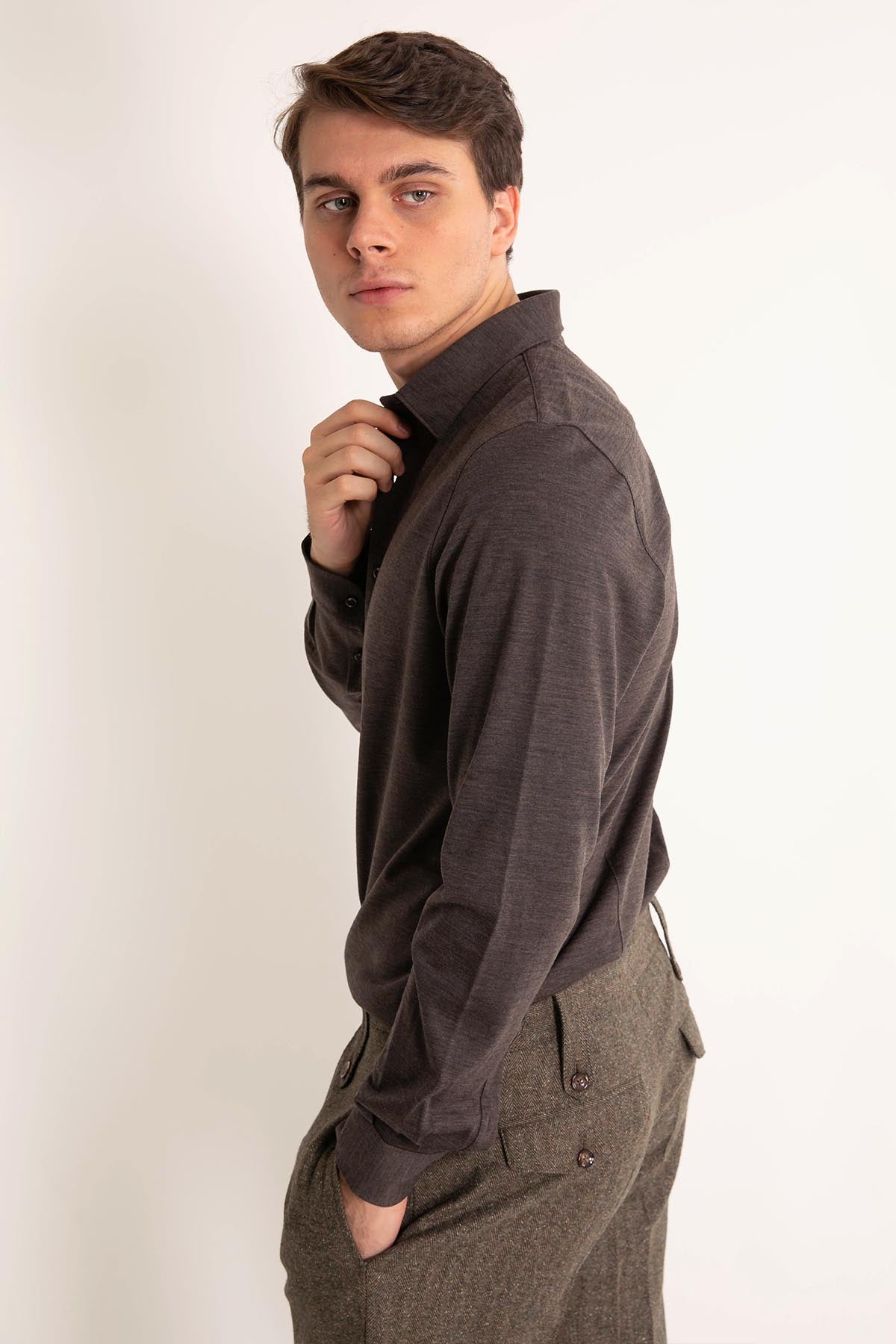 Gran Sasso Yün Gömlek-Libas Trendy Fashion Store