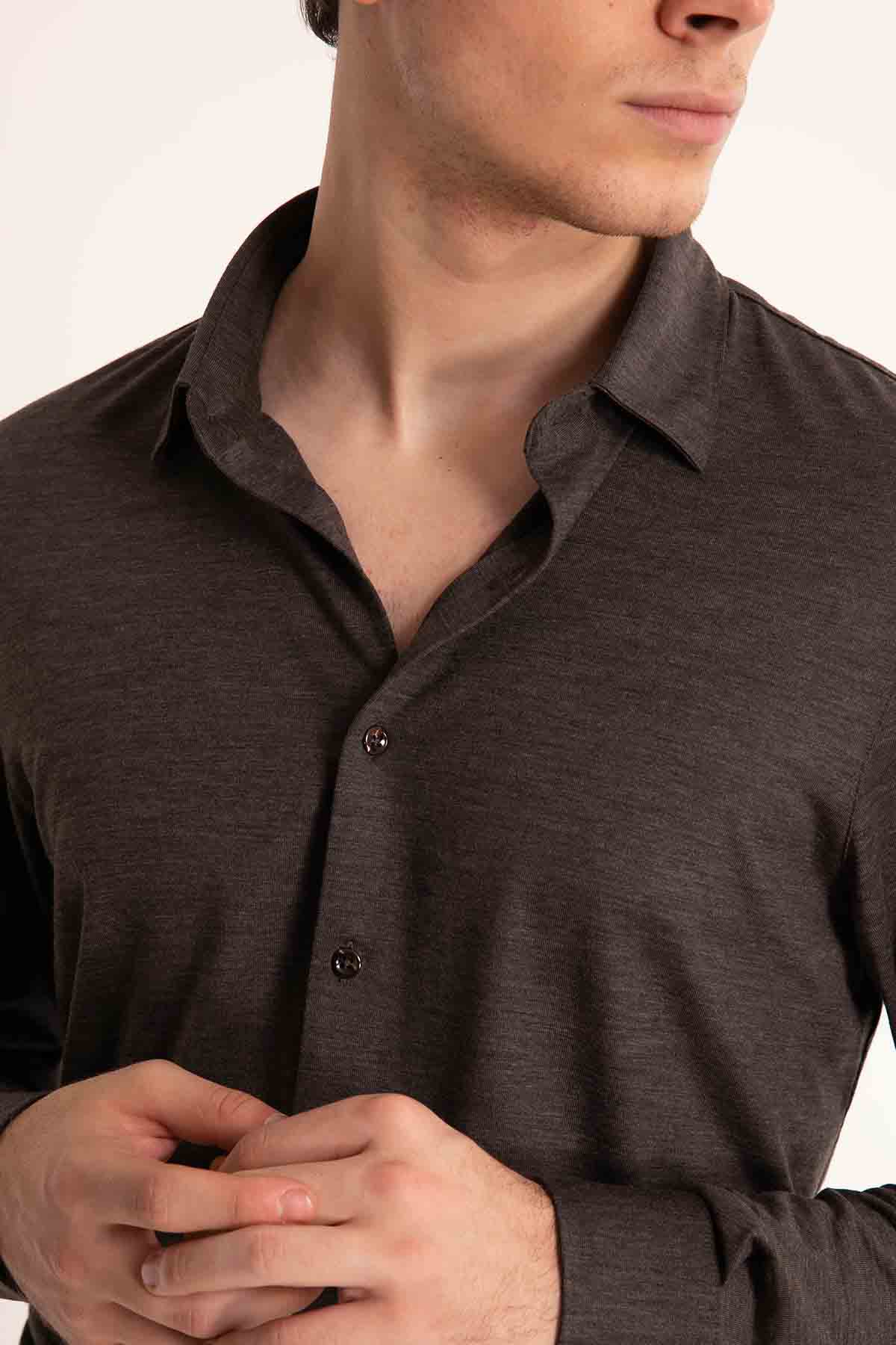 Gran Sasso Yün Gömlek-Libas Trendy Fashion Store