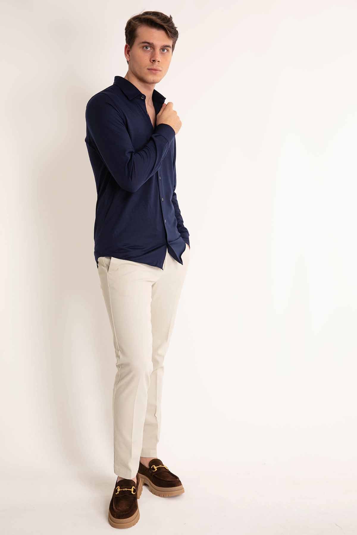 Gran Sasso Yün Gömlek-Libas Trendy Fashion Store