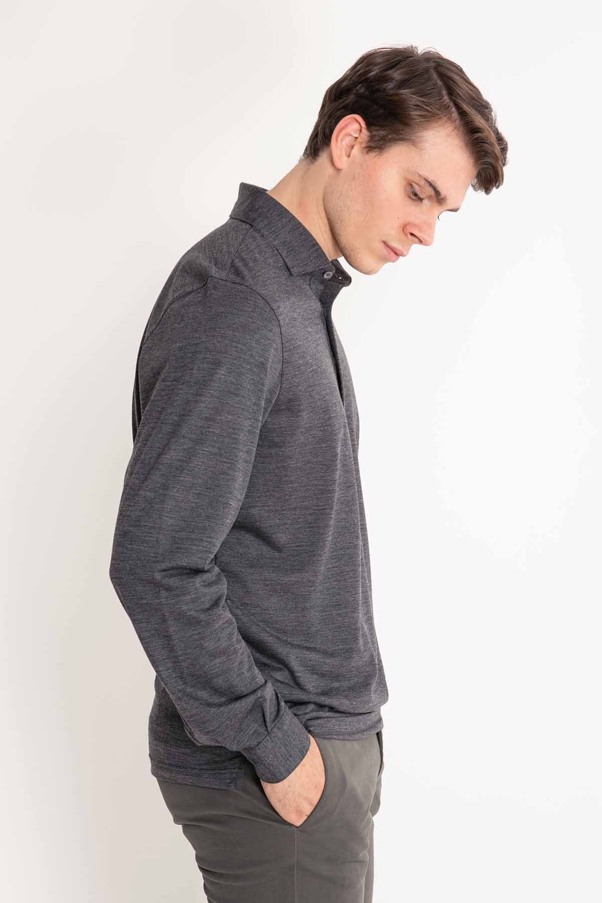 Gran Sasso Düğmeli Yaka Triko-Libas Trendy Fashion Store