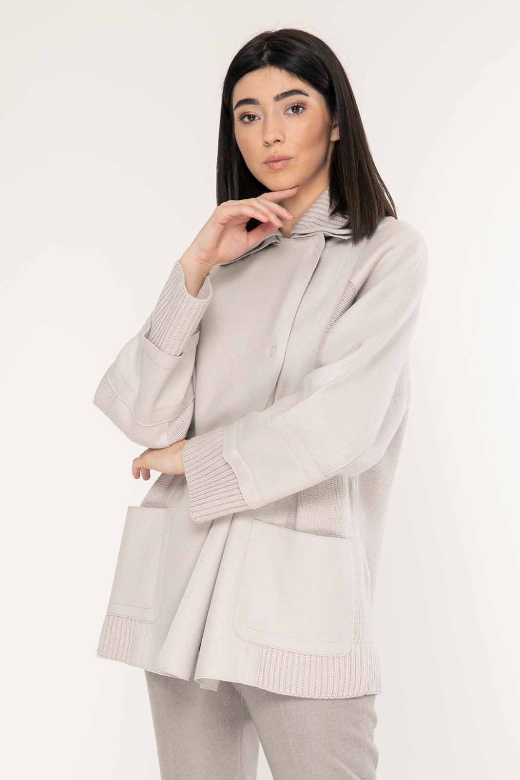 Tonet İpek ve Kaşmirli Triko Ceket-Libas Trendy Fashion Store