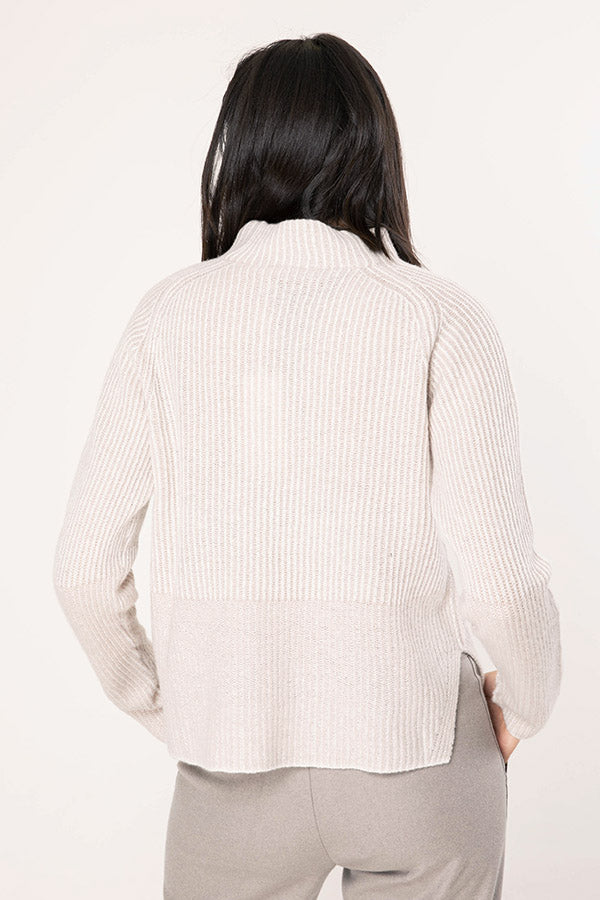 Tonet Yarım Balıkçı Yaka İpek Ve Kaşmirli Triko-Libas Trendy Fashion Store