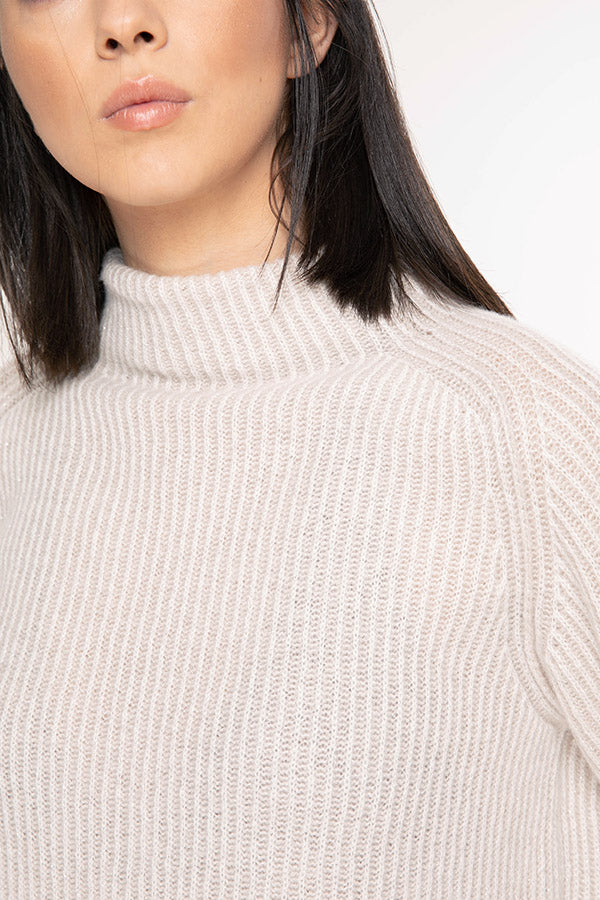 Tonet Yarım Balıkçı Yaka İpek Ve Kaşmirli Triko-Libas Trendy Fashion Store