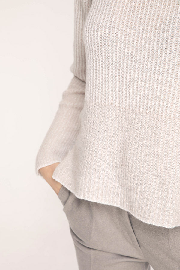 Tonet Yarım Balıkçı Yaka İpek Ve Kaşmirli Triko-Libas Trendy Fashion Store