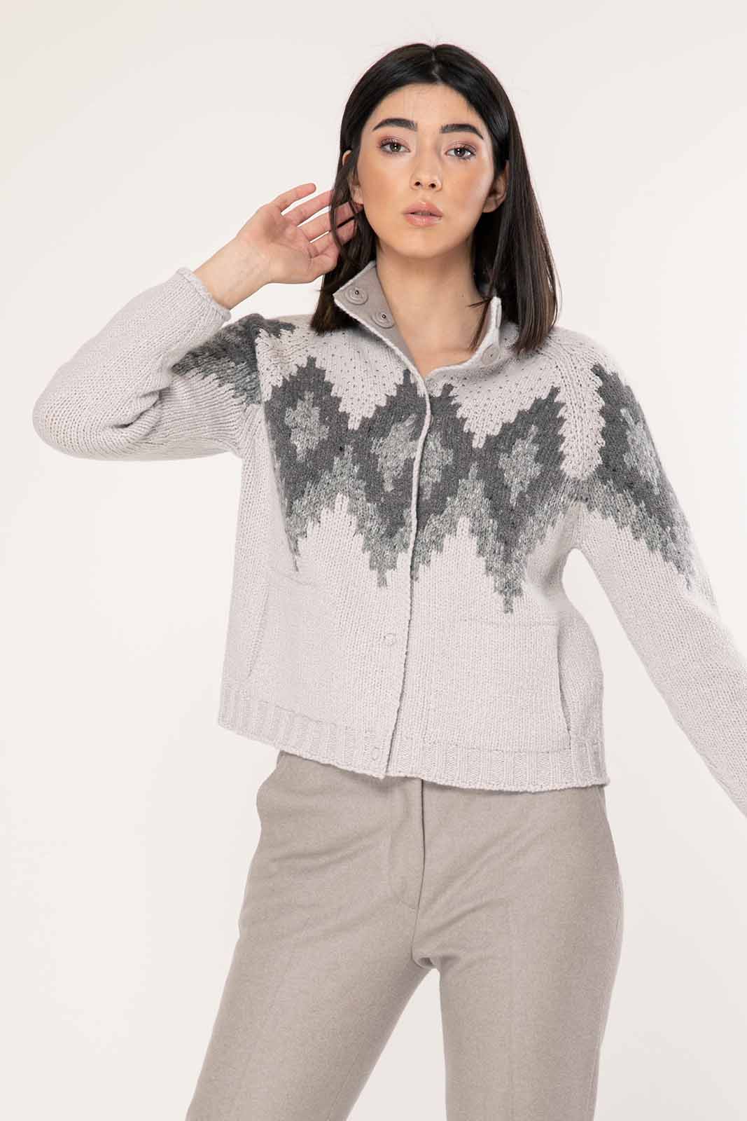 Tonet Kaşmirli Triko Ceket-Libas Trendy Fashion Store