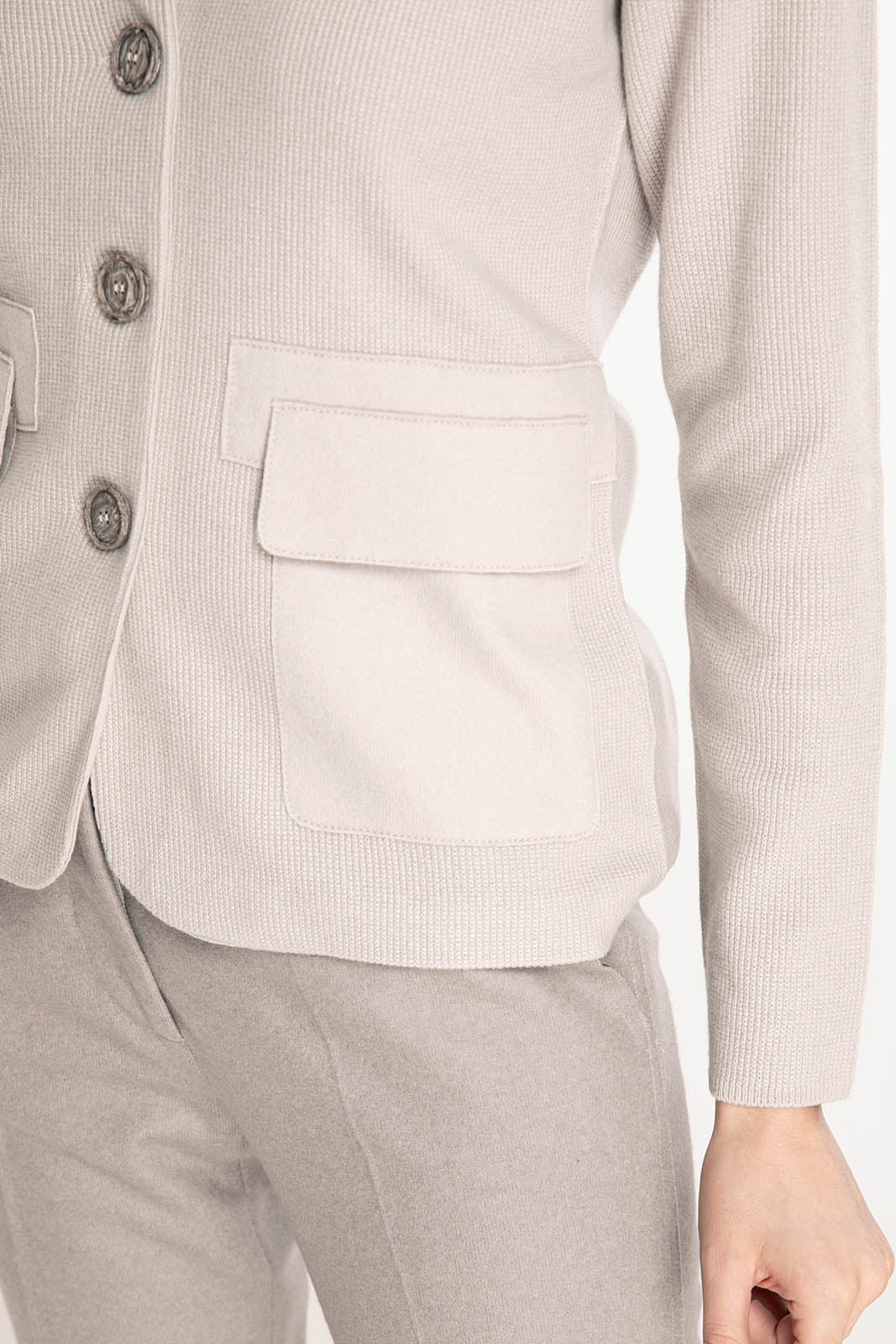 Tonet İpek ve Kaşmirli Triko Ceket-Libas Trendy Fashion Store