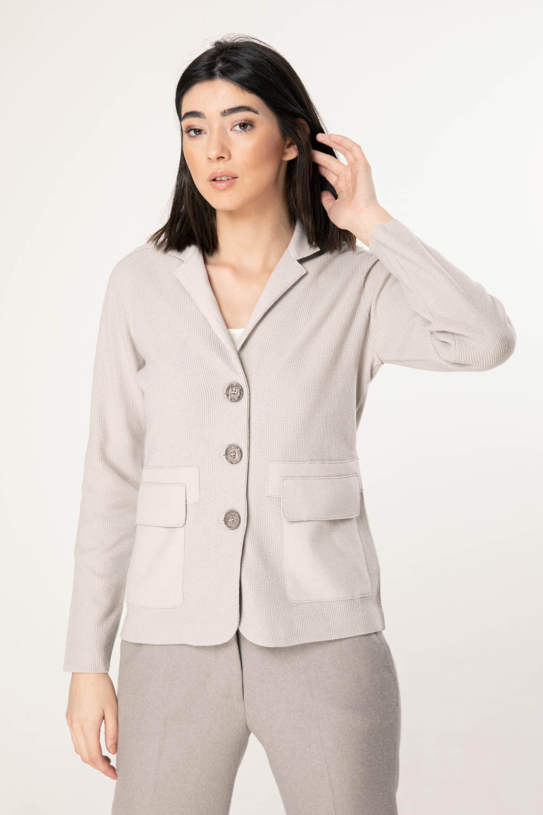 Tonet İpek ve Kaşmirli Triko Ceket-Libas Trendy Fashion Store