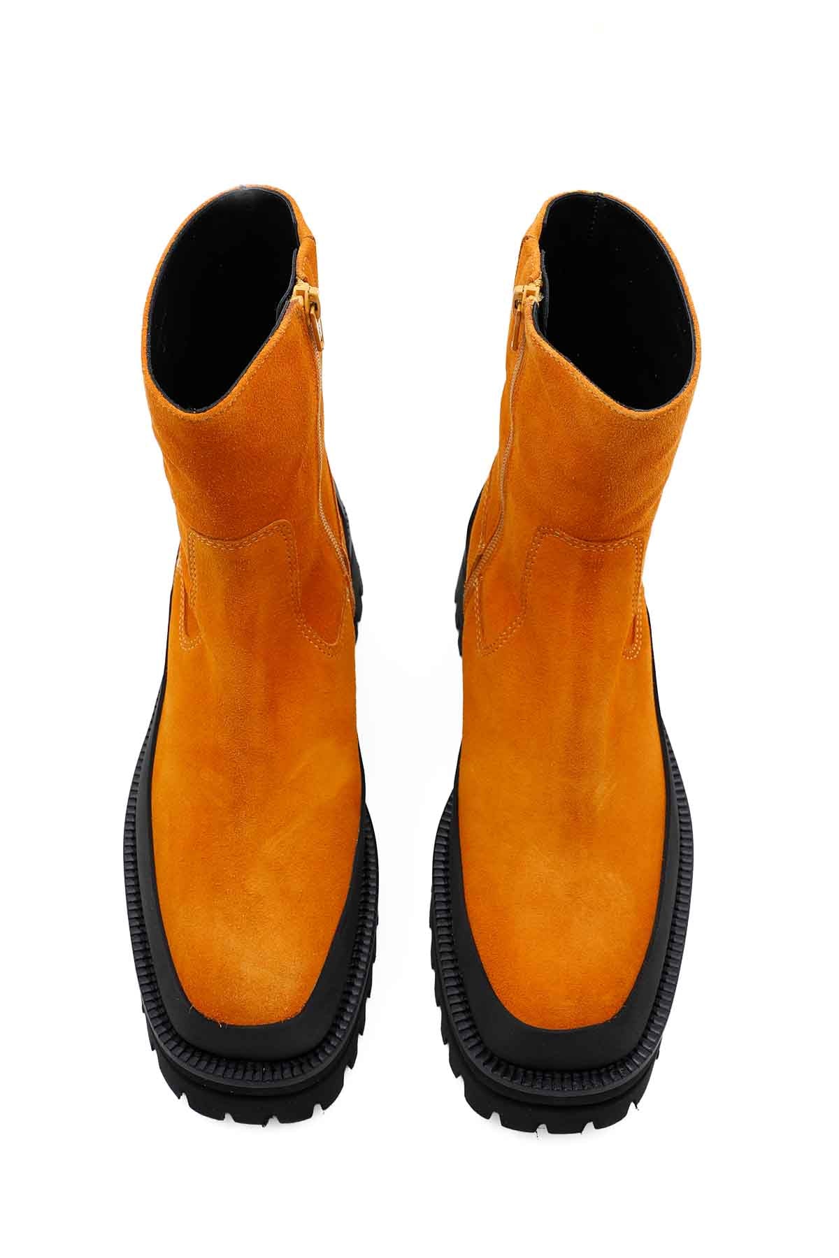 Paloma Barcelo Estoril Yandan Fermuarlı Süet Bot-Libas Trendy Fashion Store