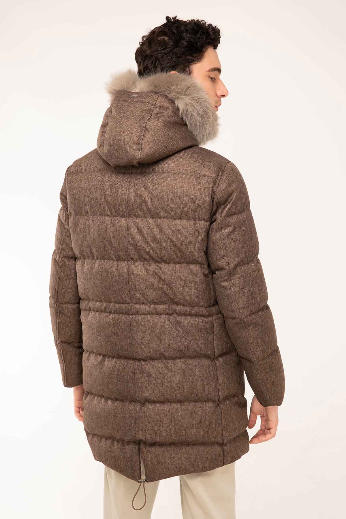 Herno Kürklü Kapüşonlu Mont-Libas Trendy Fashion Store