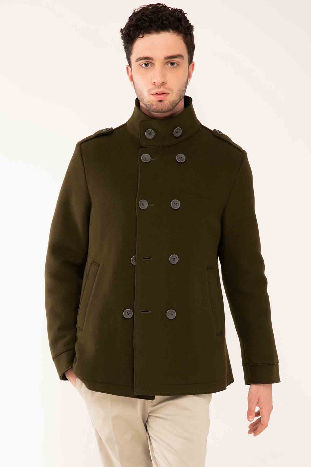 Herno Yün Kruvaze Kaban-Libas Trendy Fashion Store