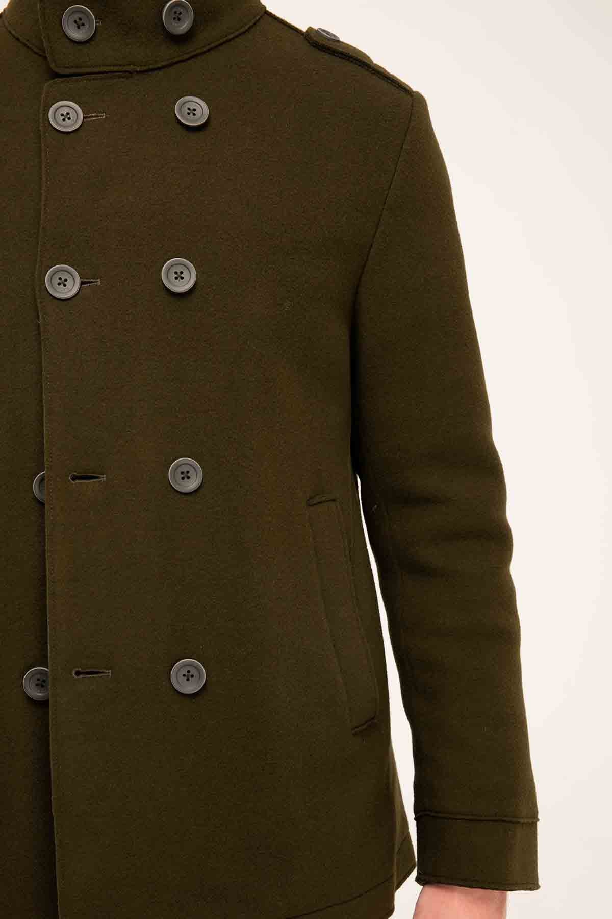 Herno Yün Kruvaze Kaban-Libas Trendy Fashion Store