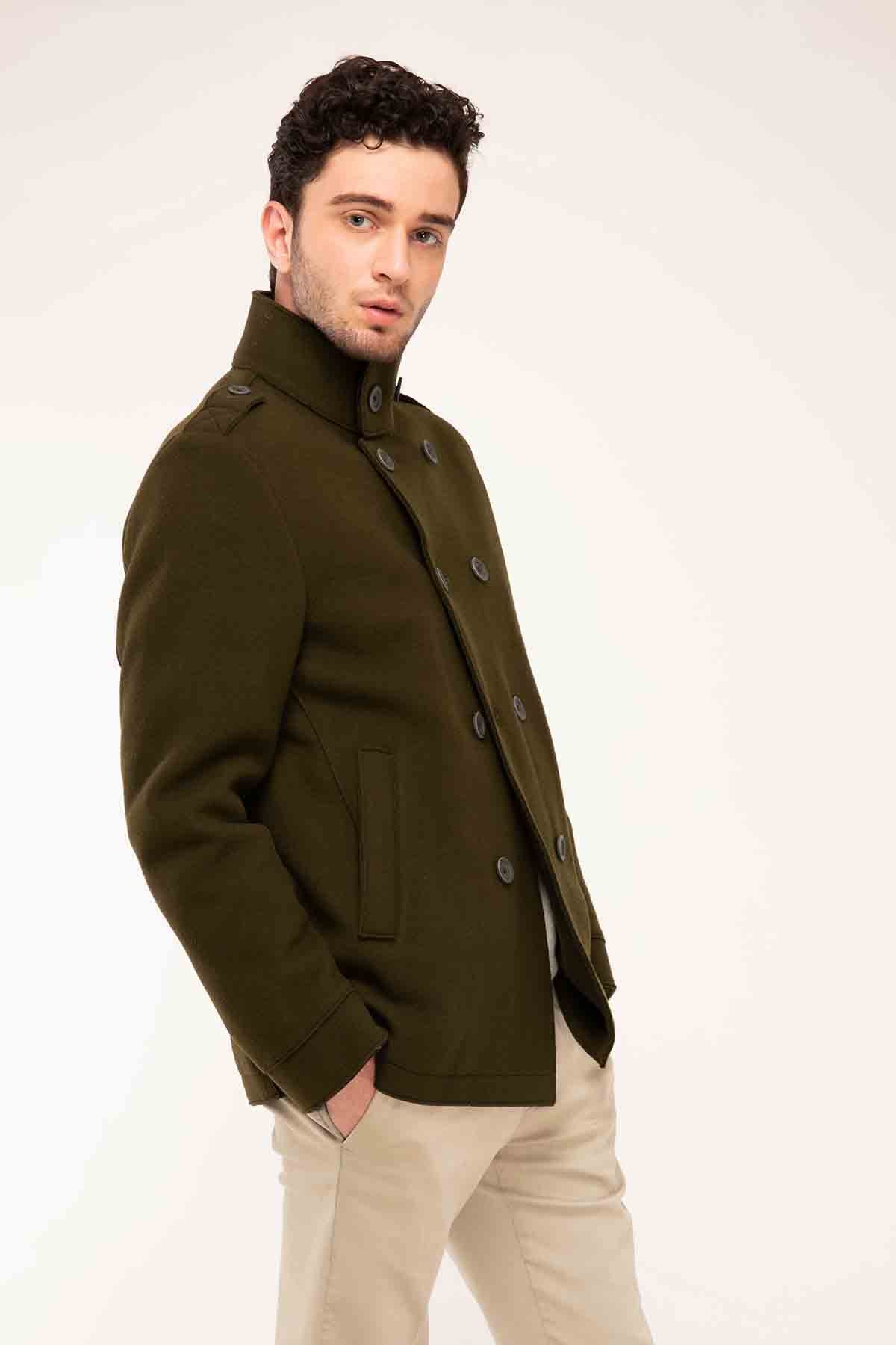 Herno Yün Kruvaze Kaban-Libas Trendy Fashion Store