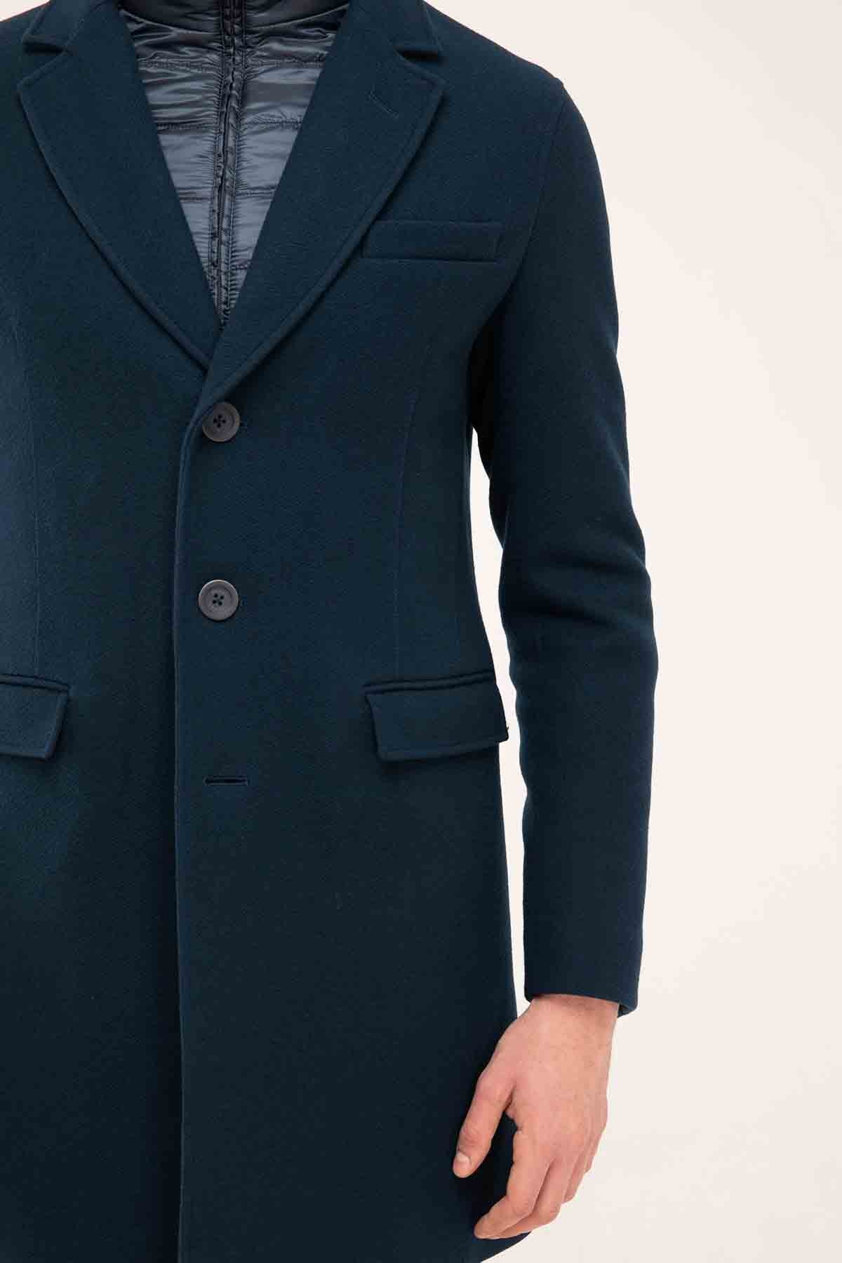 Herno Puffer İçli Slim Fit Yün Kaban-Libas Trendy Fashion Store