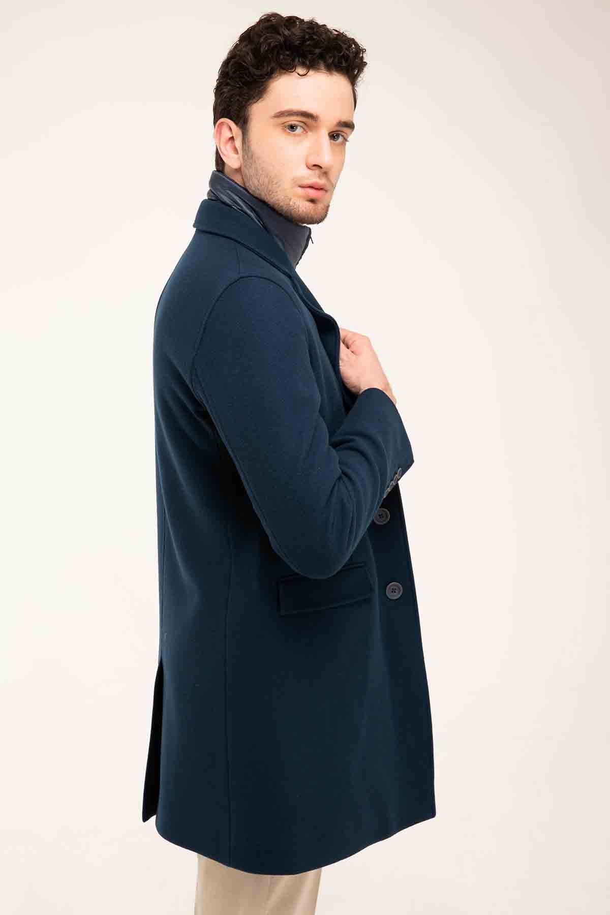 Herno Puffer İçli Slim Fit Yün Kaban-Libas Trendy Fashion Store