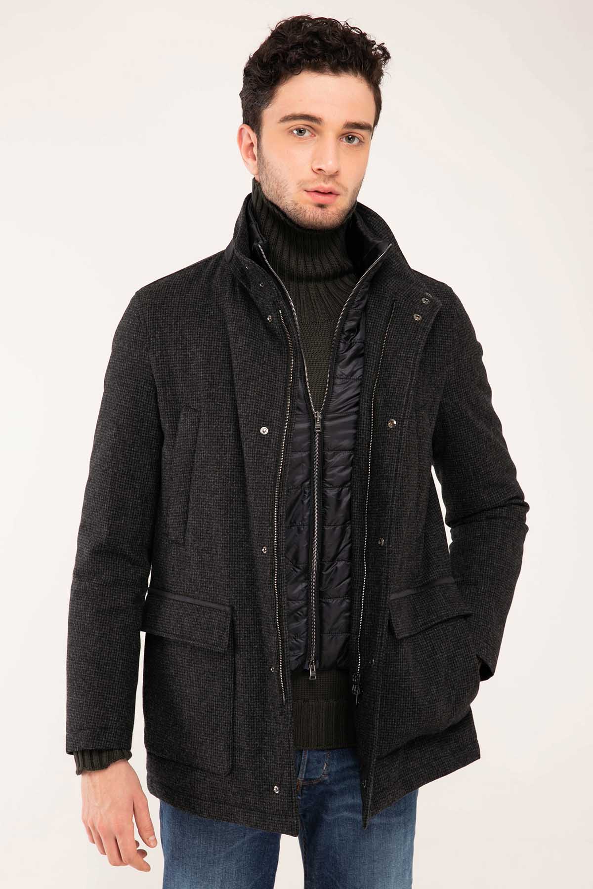 Herno Puffer İçli Yün Mont-Libas Trendy Fashion Store