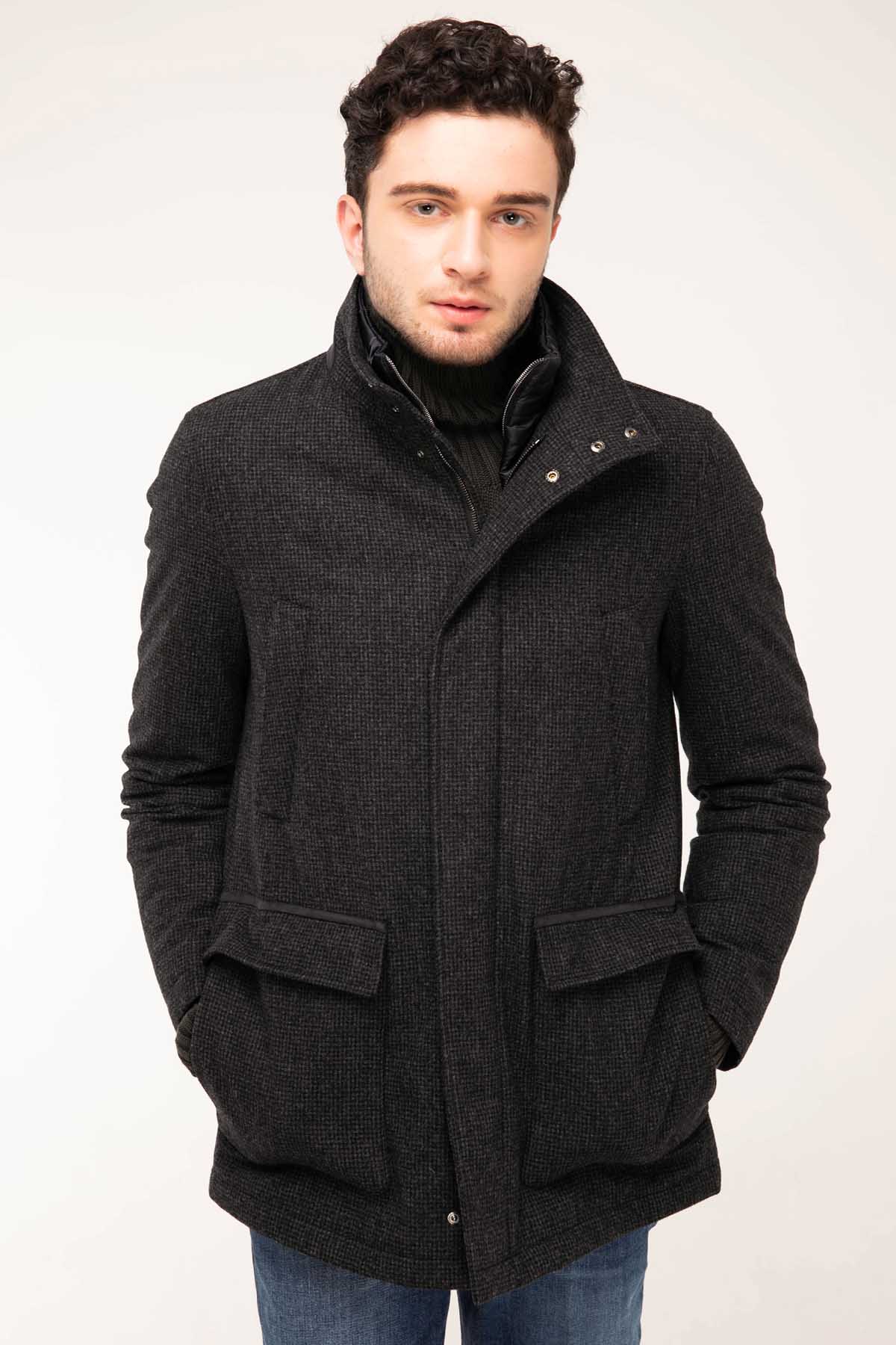 Herno Puffer İçli Yün Mont-Libas Trendy Fashion Store