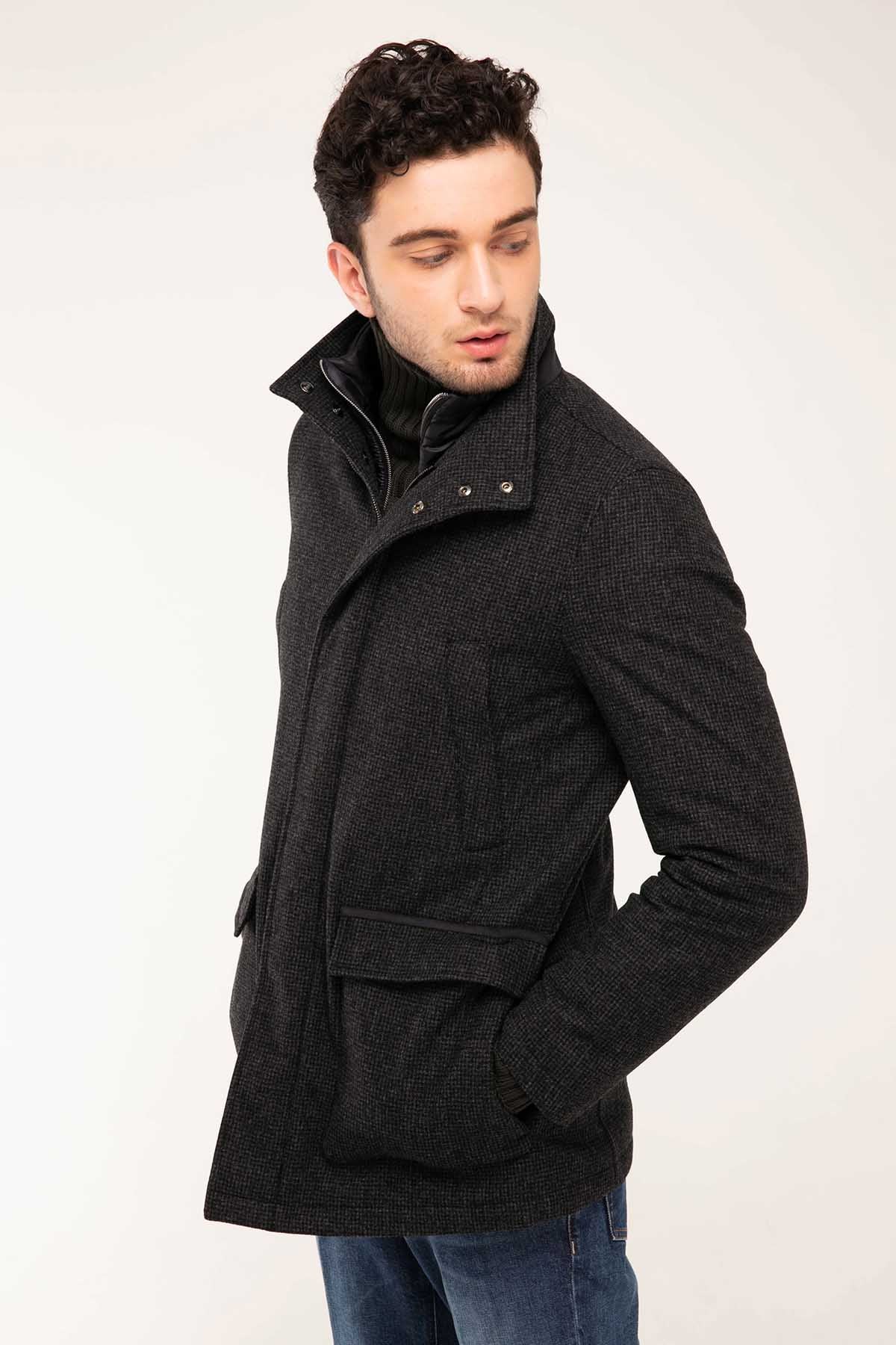 Herno Puffer İçli Yün Mont-Libas Trendy Fashion Store