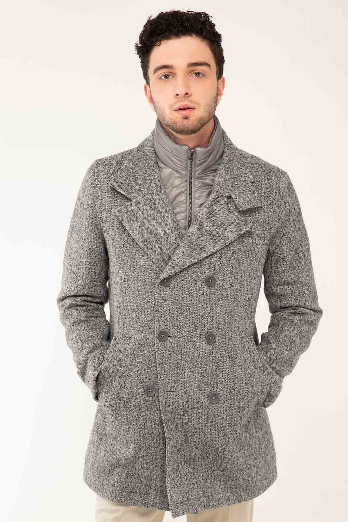 Herno Puffer İçli Kruvaze Balıksırtı Kaban-Libas Trendy Fashion Store