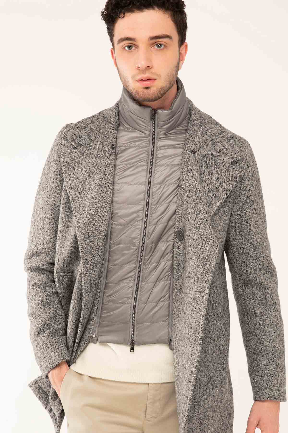 Herno Puffer İçli Kruvaze Balıksırtı Kaban-Libas Trendy Fashion Store