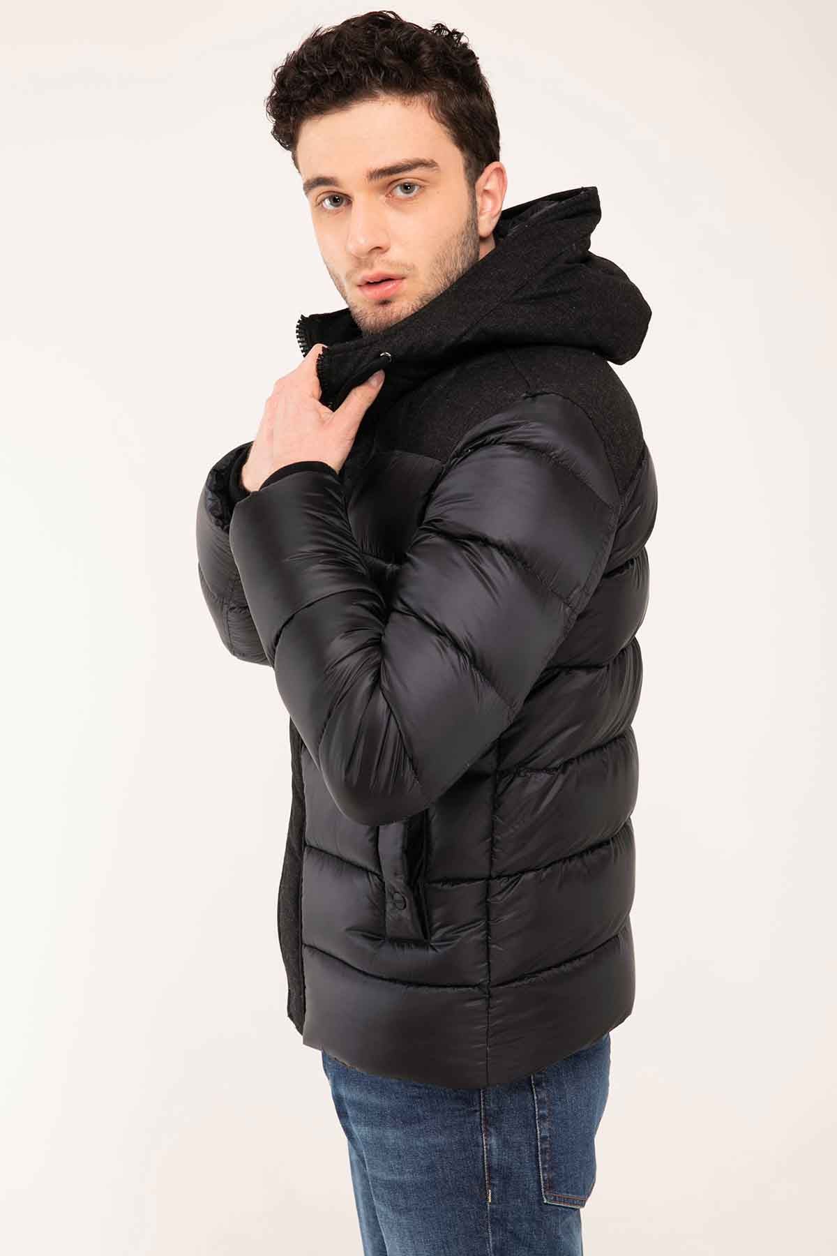 Herno Yün Kombinasyonlu Puffer Mont-Libas Trendy Fashion Store