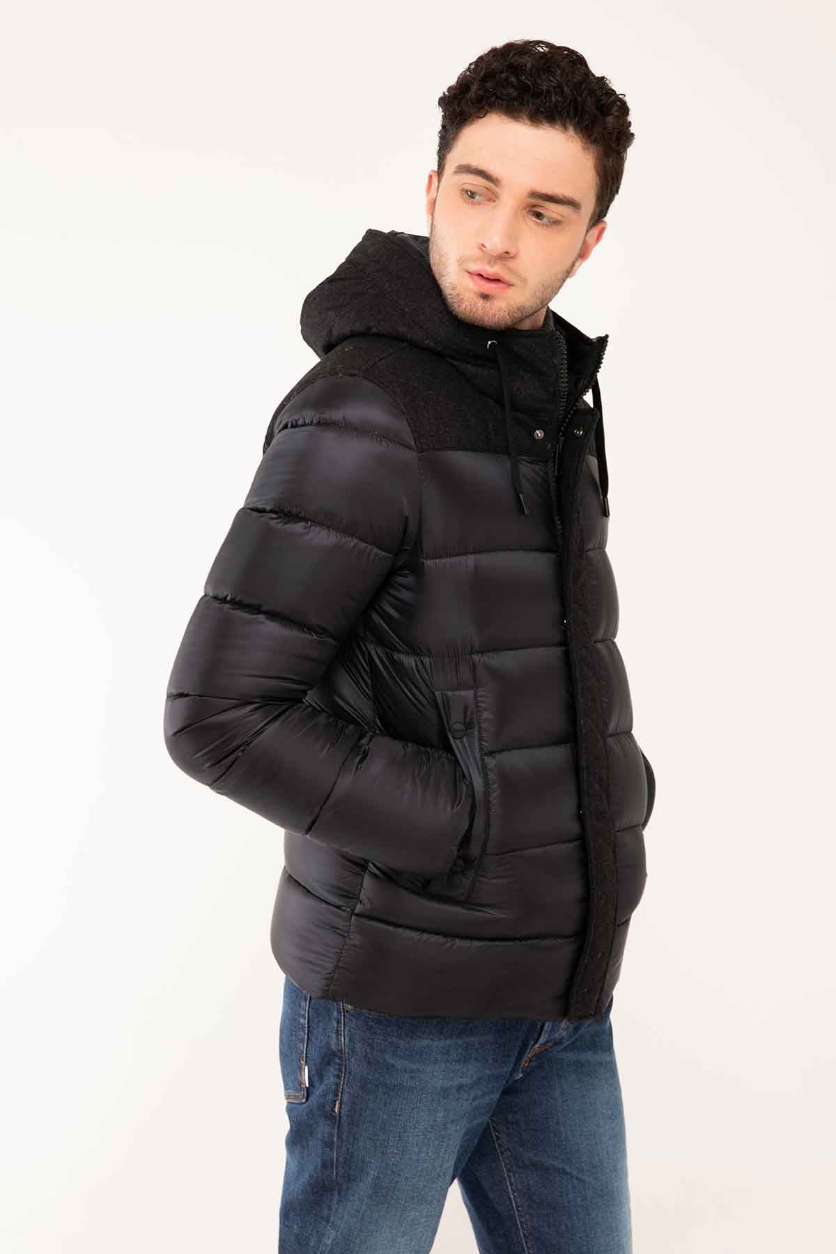 Herno Yün Kombinasyonlu Puffer Mont-Libas Trendy Fashion Store