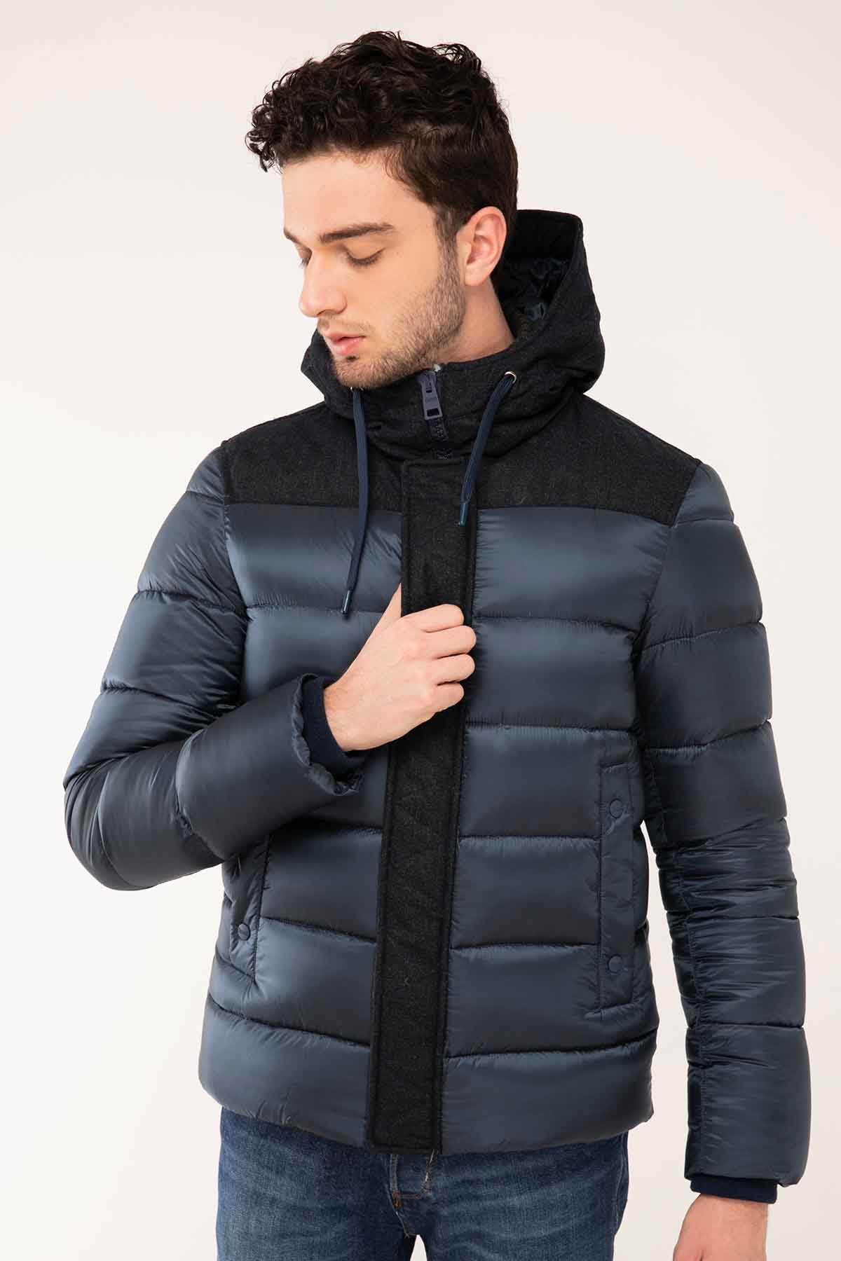 Herno Yün Kombinasyonlu Puffer Mont-Libas Trendy Fashion Store
