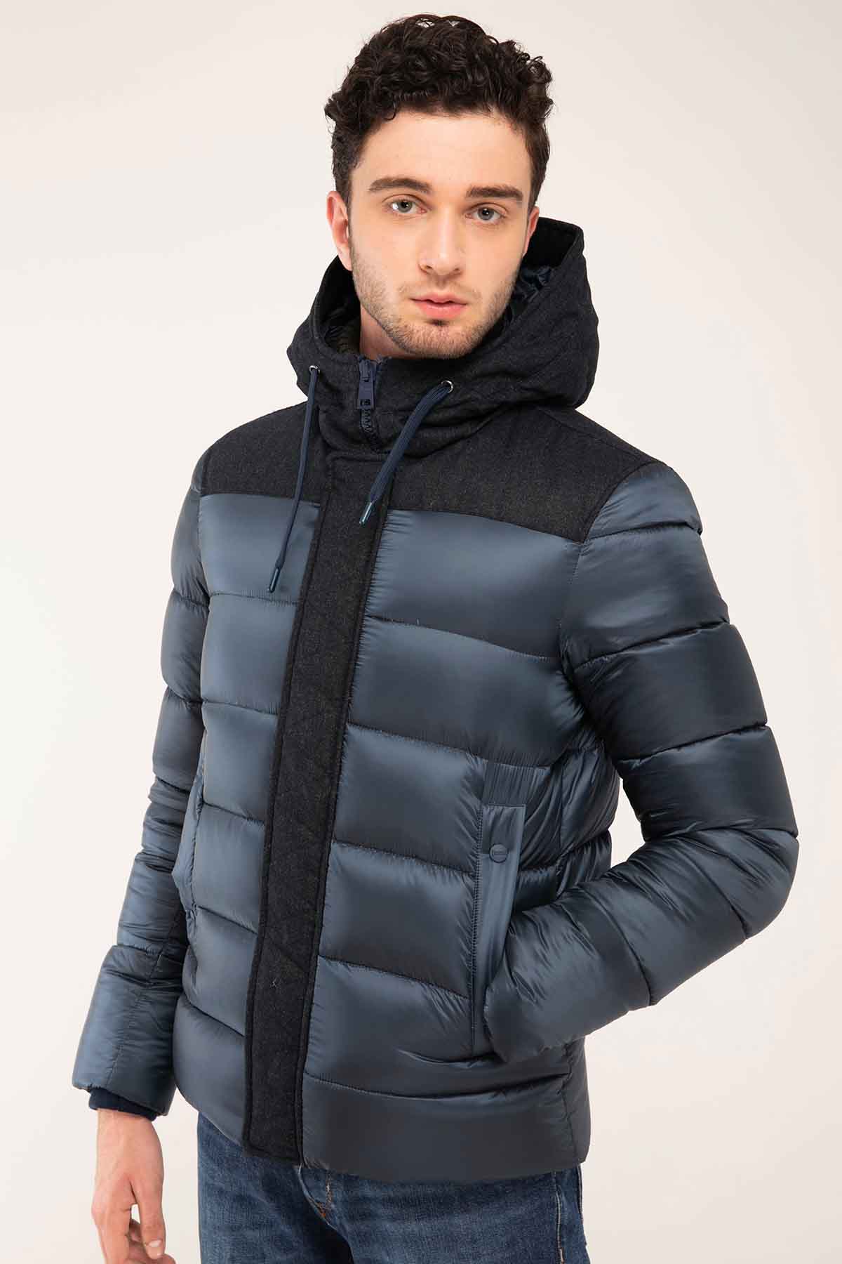 Herno Yün Kombinasyonlu Puffer Mont-Libas Trendy Fashion Store