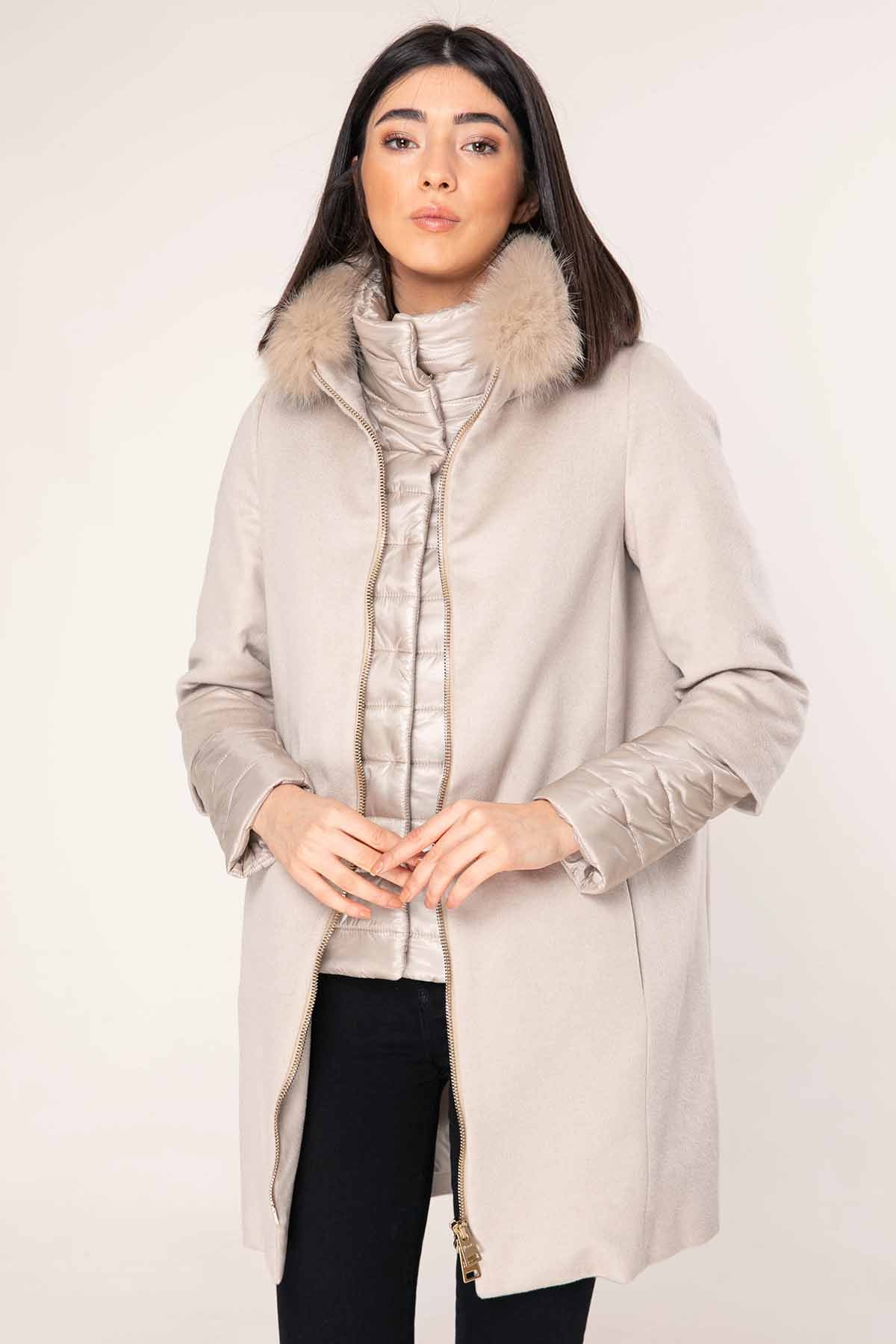 Herno Puffer İçli Kaşmir Manto-Libas Trendy Fashion Store