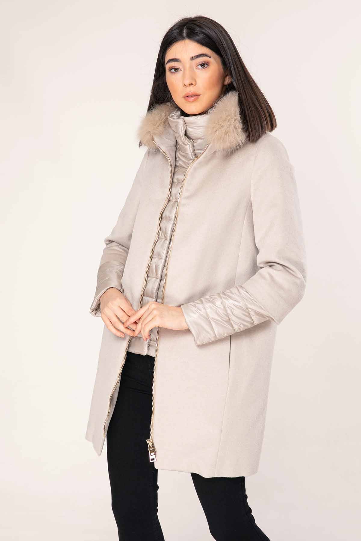 Herno Puffer İçli Kaşmir Manto-Libas Trendy Fashion Store