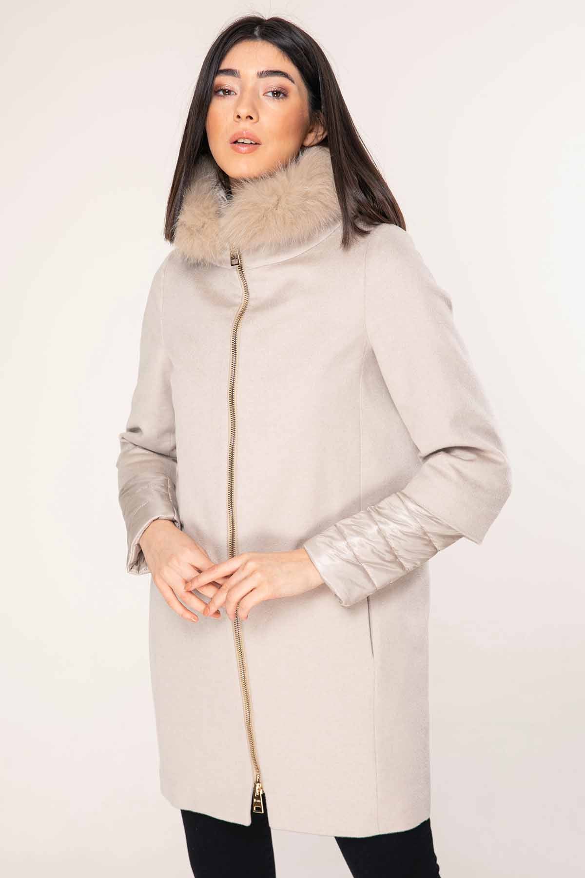 Herno Puffer İçli Kaşmir Manto-Libas Trendy Fashion Store