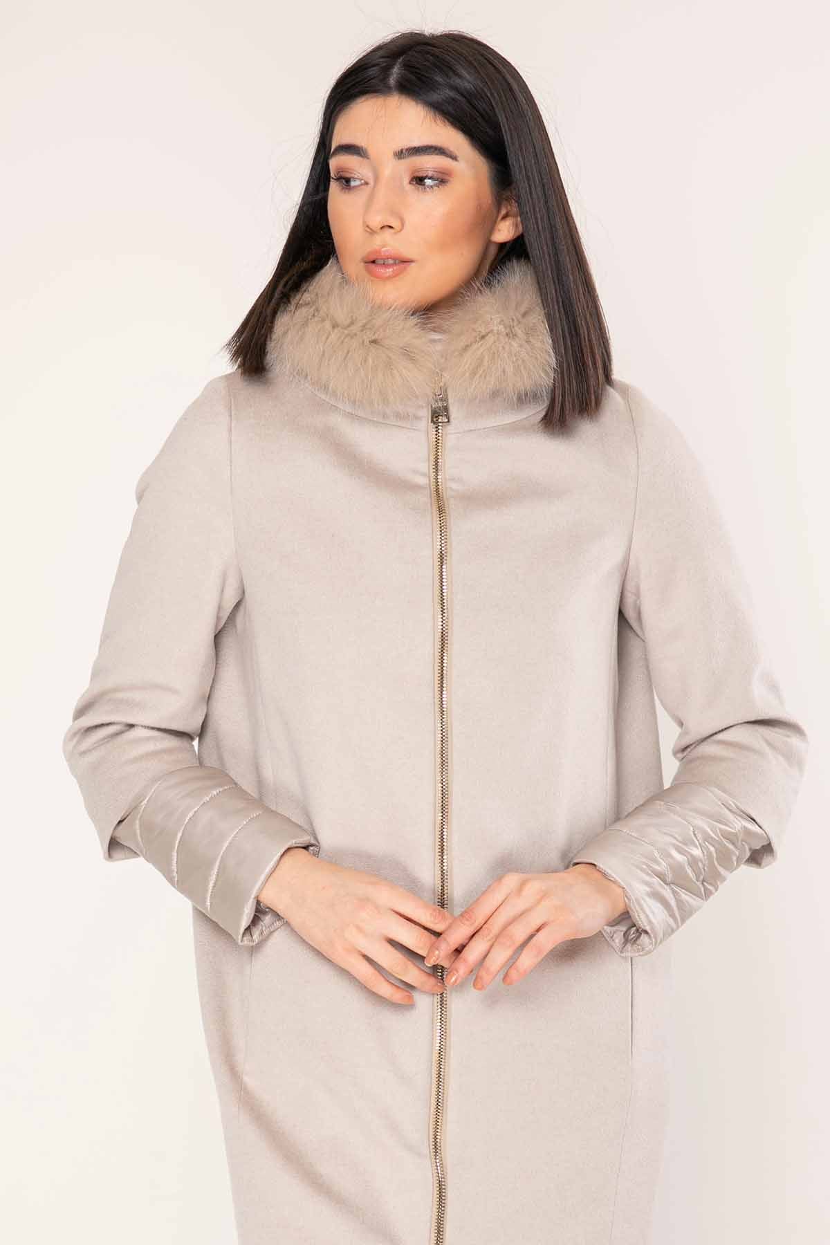 Herno Puffer İçli Kaşmir Manto-Libas Trendy Fashion Store